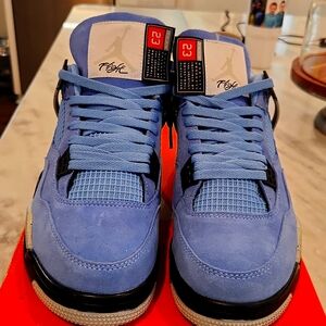 NIKE AIR JORDONS 4 RETRO BLUE NAVY SIZE 11 MENS